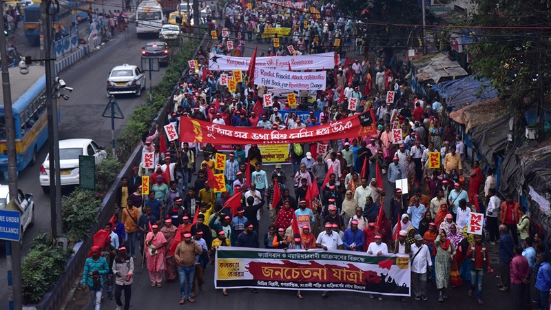 ट्रेड यूनियनों, छात्र संगठनों और नागरिक अधिकार संगठनों ने कोलकाता से वाराणसी तक शुरू की जनचेतना यात्रा