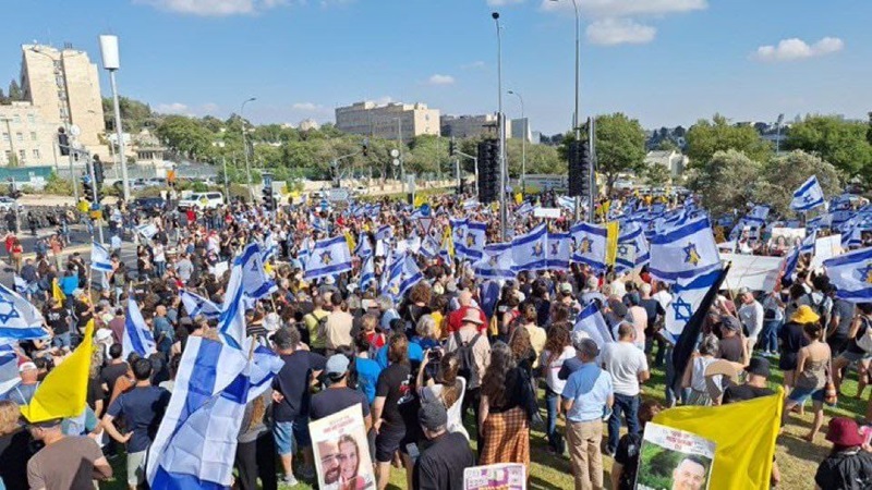 protest in israel against netnayahu 2