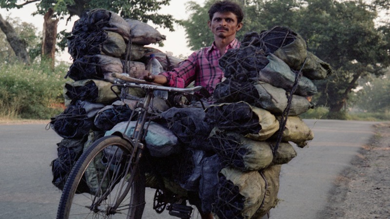 cycle koyla mazdoor 